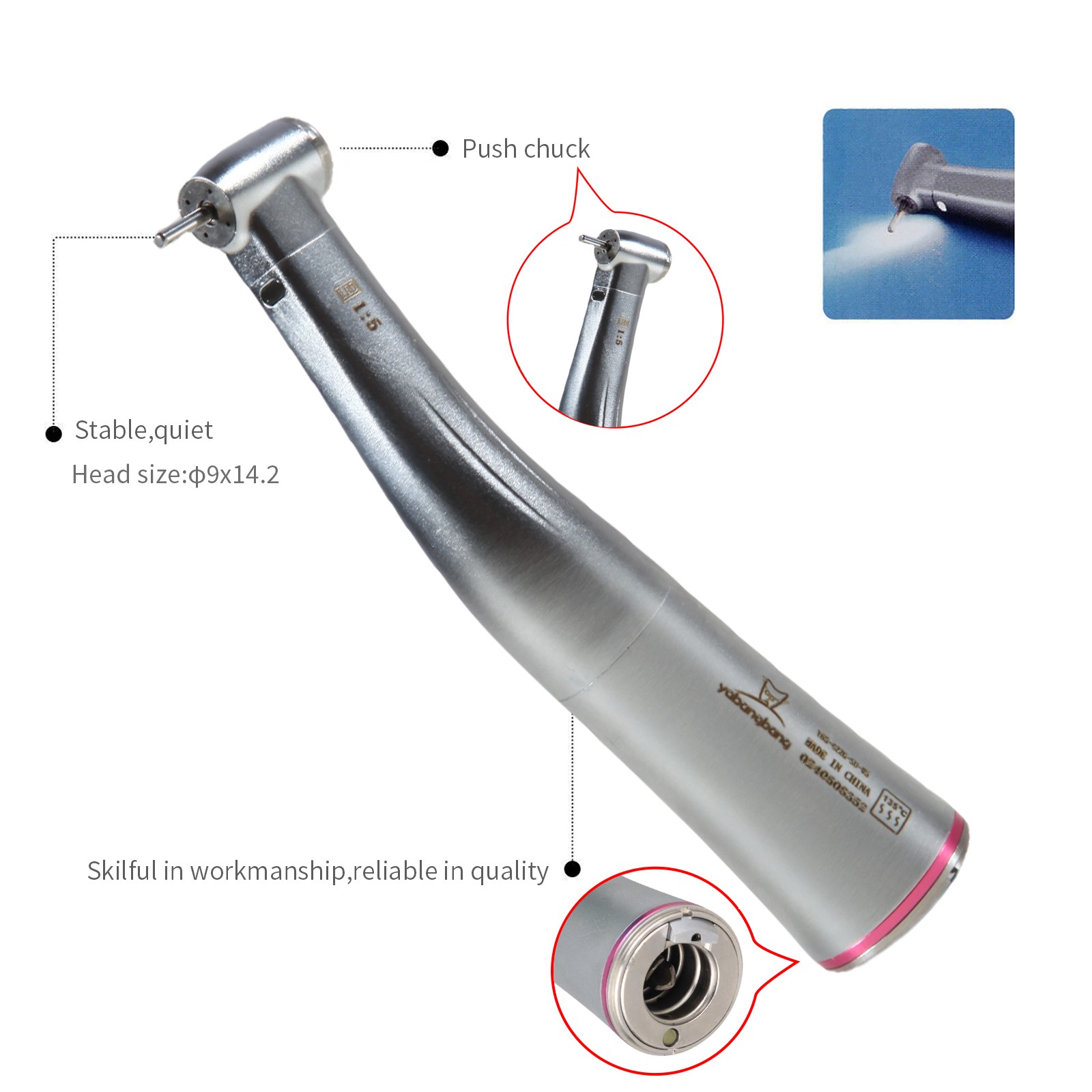 Dental Wireless Cordless LED Cure Curing Light Lamp 2000mw 5W Tool Resin Cure