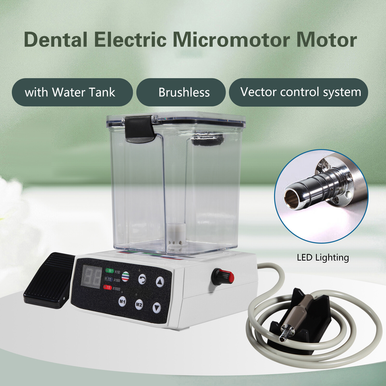 Dental LED Electric Motor System Micromotor & Water Supply For Lab Training ns