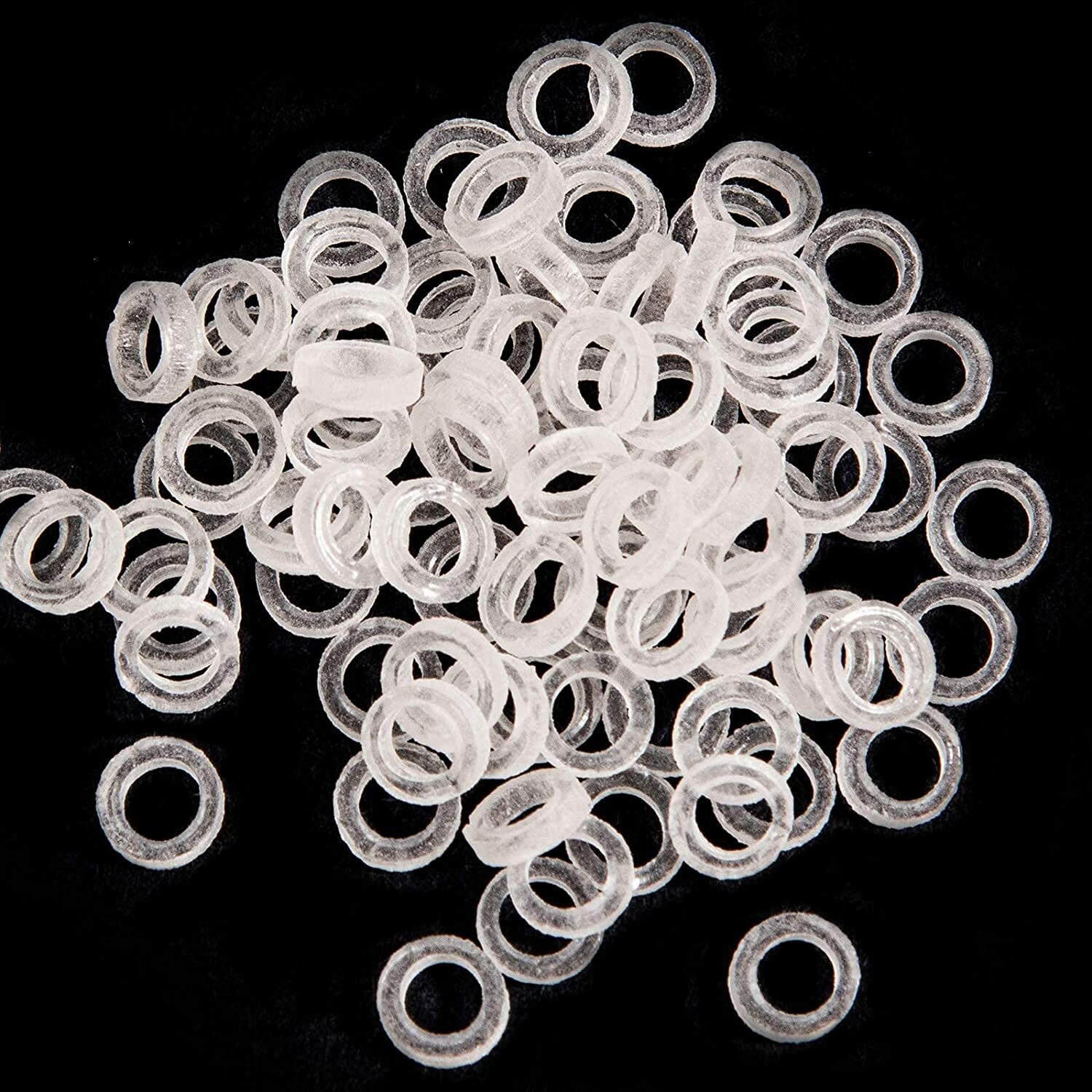 100 pcs Dental Orthodontic Intraoral Elastic Latex-Free Rubber Band Clear USA