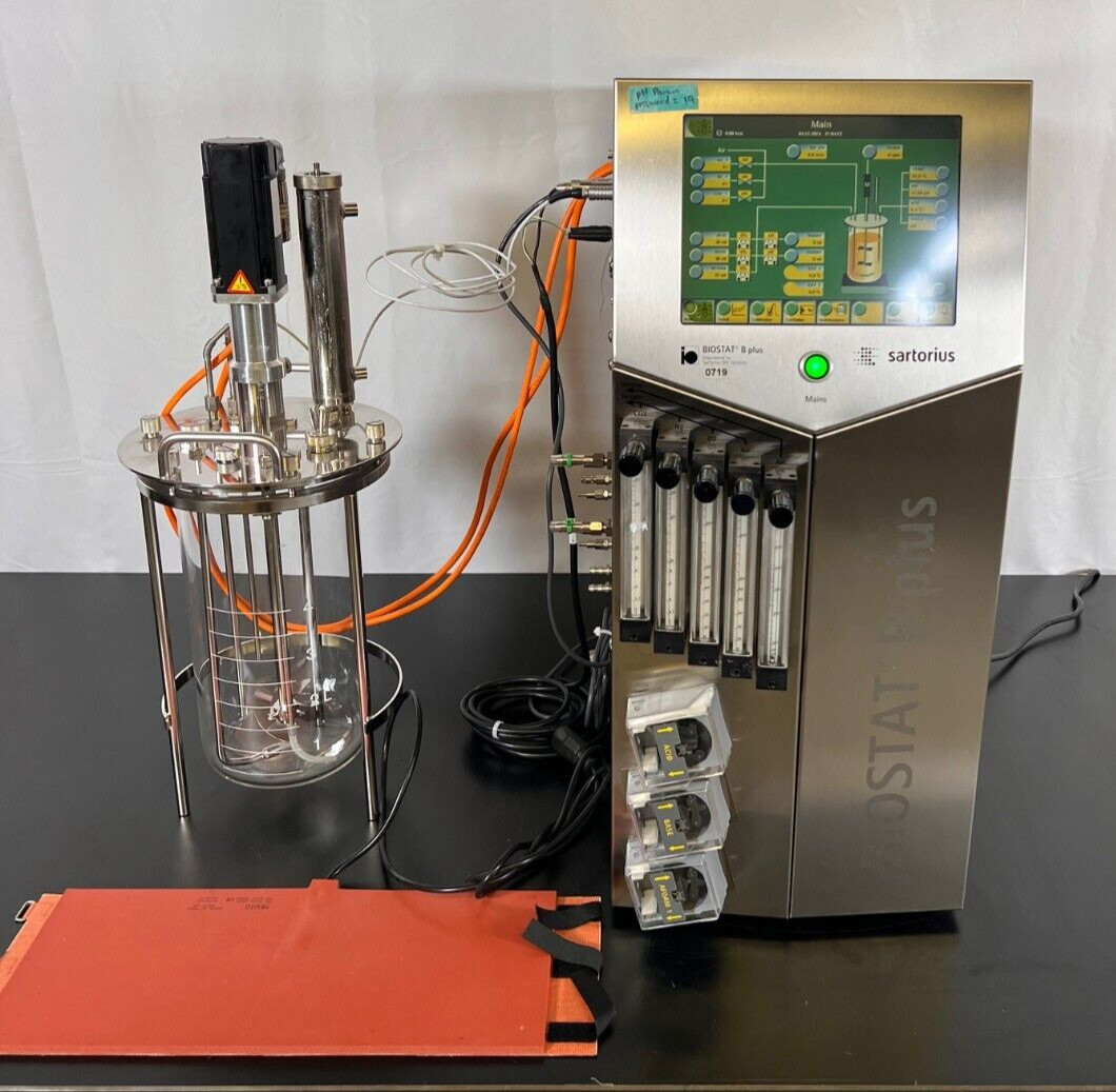 Sartorius Biostat B Plus Bioreactor Cell Culture Bioprocess System 1 x5 Liter