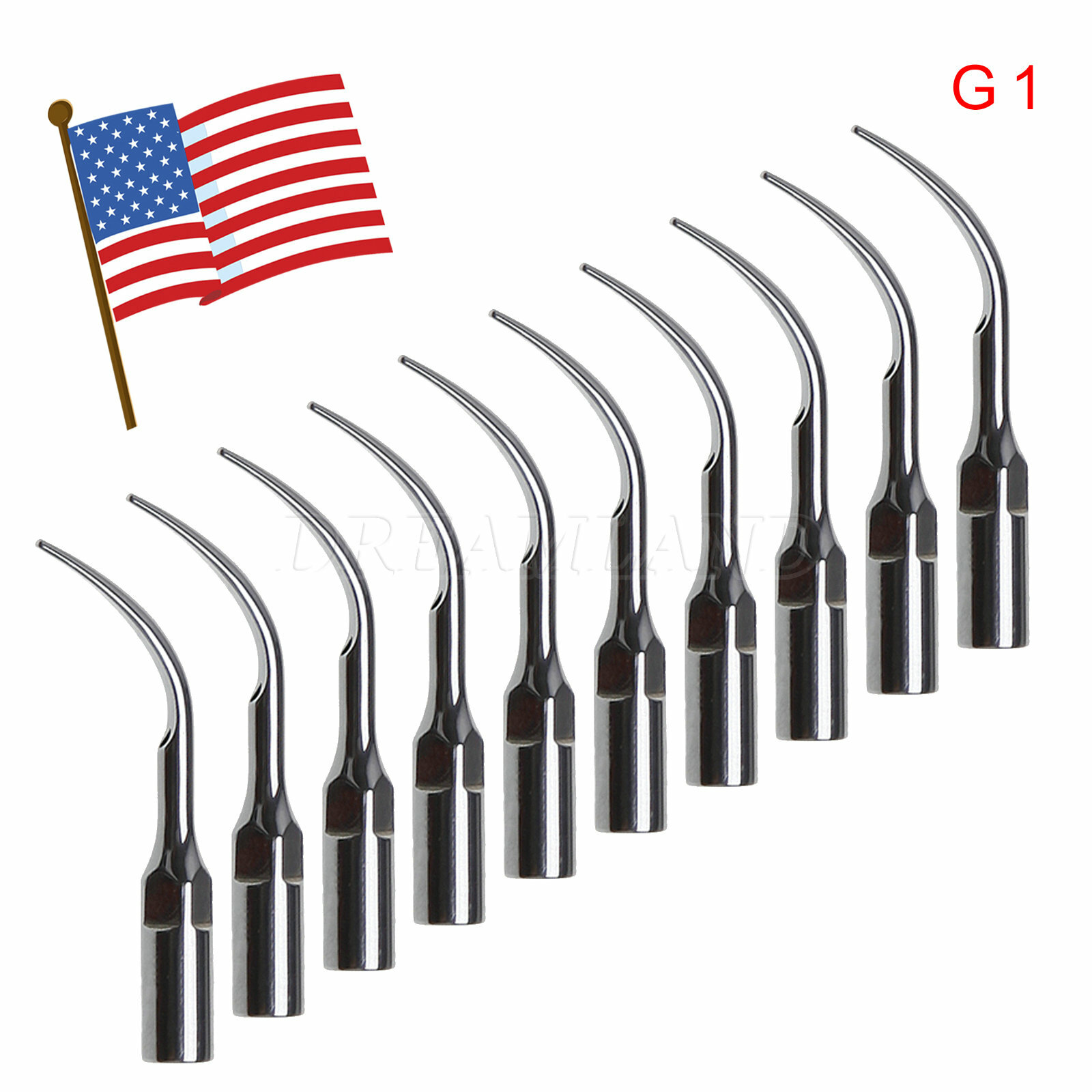 Dental Ultrasonic Scaler Handpiece / 10*Tips /Wrench Fit DTE/EMS Cavitron FDA CE