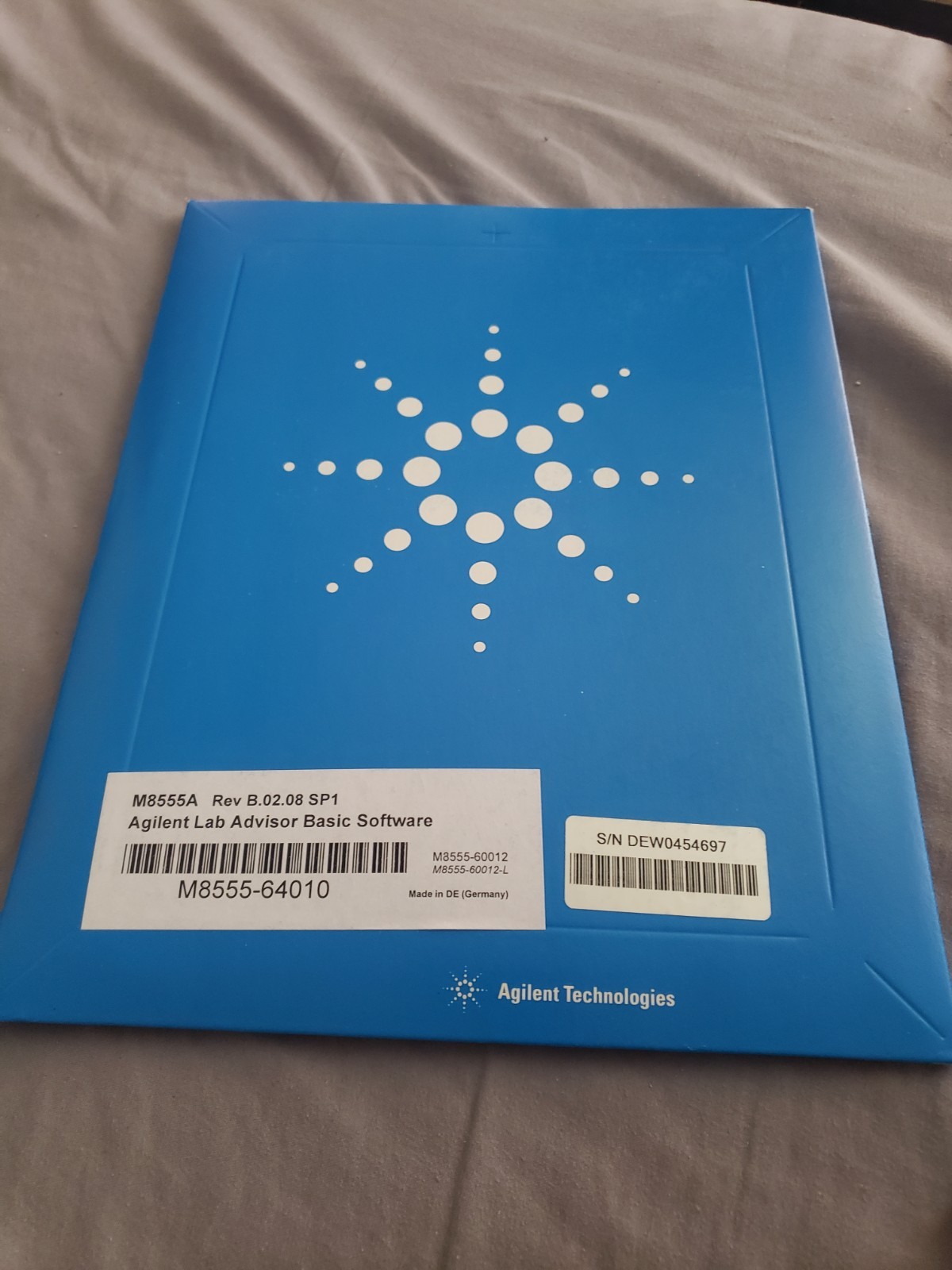 New!Agilent Technologies M8555-64010 Lab Advisor Basic Software Rev: B.02.08 SP1