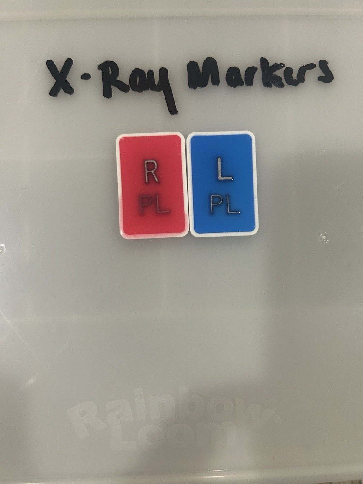 X-Ray Markers (one Left One Right) With Initials.