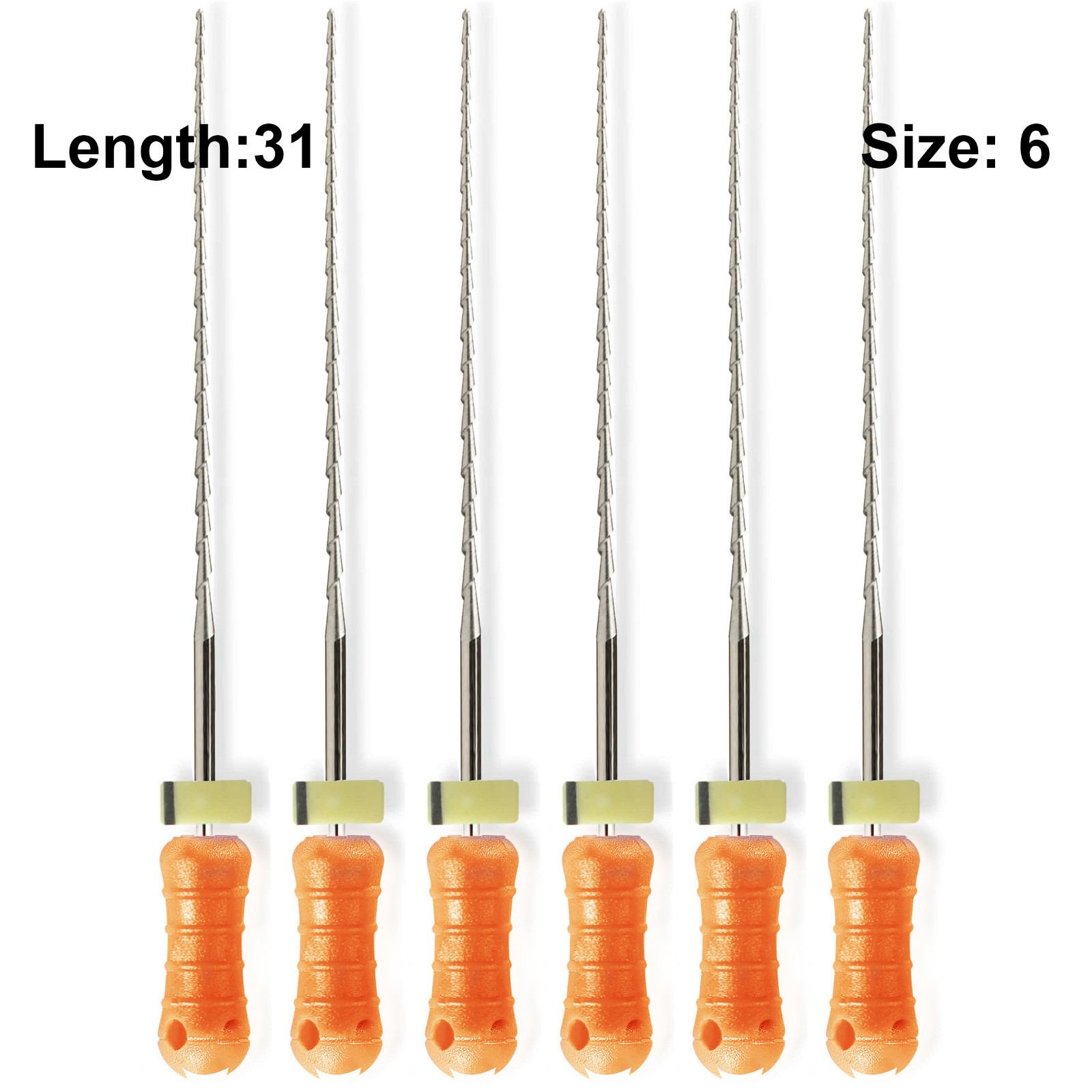 Sky Choice H-Files – 31 mm Length, Size 06 Pink with Rubber Stopper 6/Pkg
