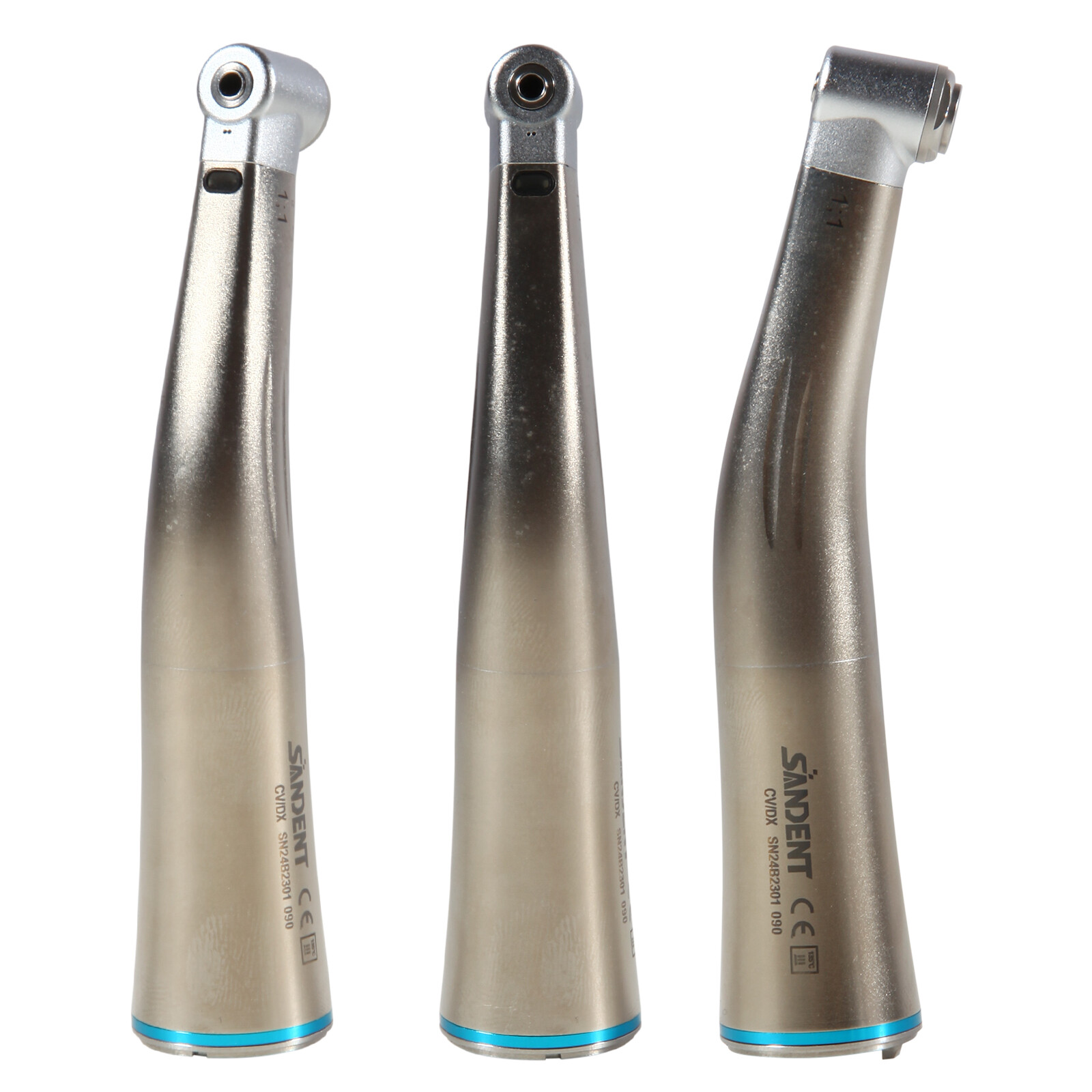 Dental 1:1 Optic Fiber LED Contra Angle Low Speed Handpiece SANDENT DS