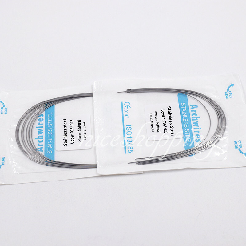 10 Packs Dental Orthodontic Stainless Steel Rectangular Arch Wire Natural/Ovoid