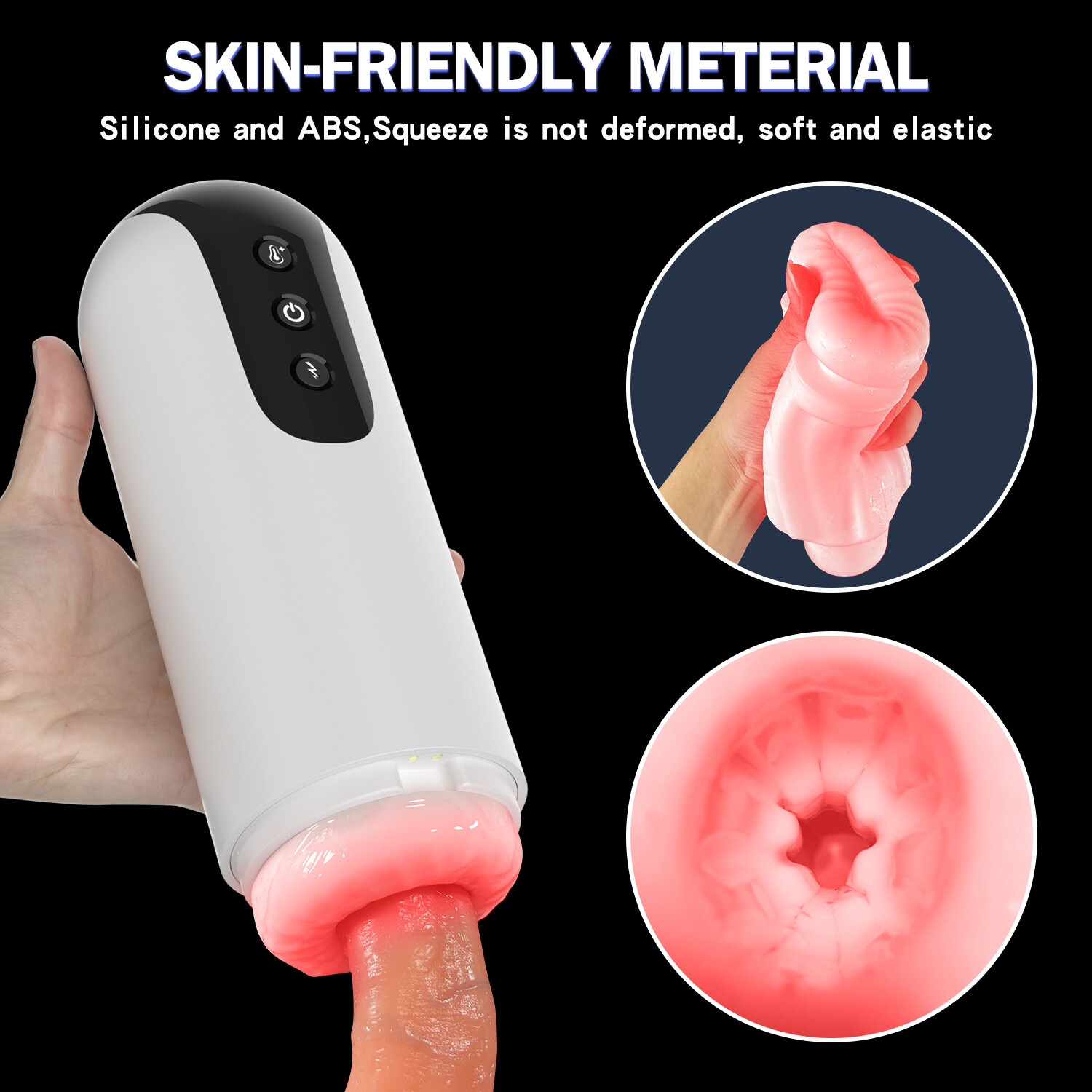Male Masturbators Automatic Sucking Heating Cup Penis Sex Toy Masterbaters MEN