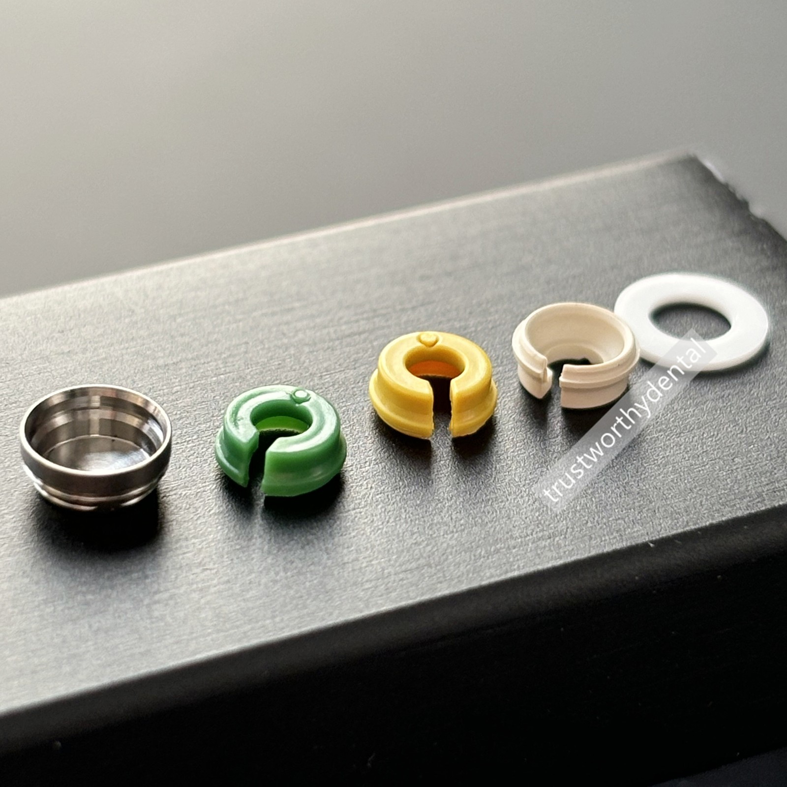 Dental Novaloc Retention Inserts Caps Kit Peek Inserts Titanium Matrix Housing