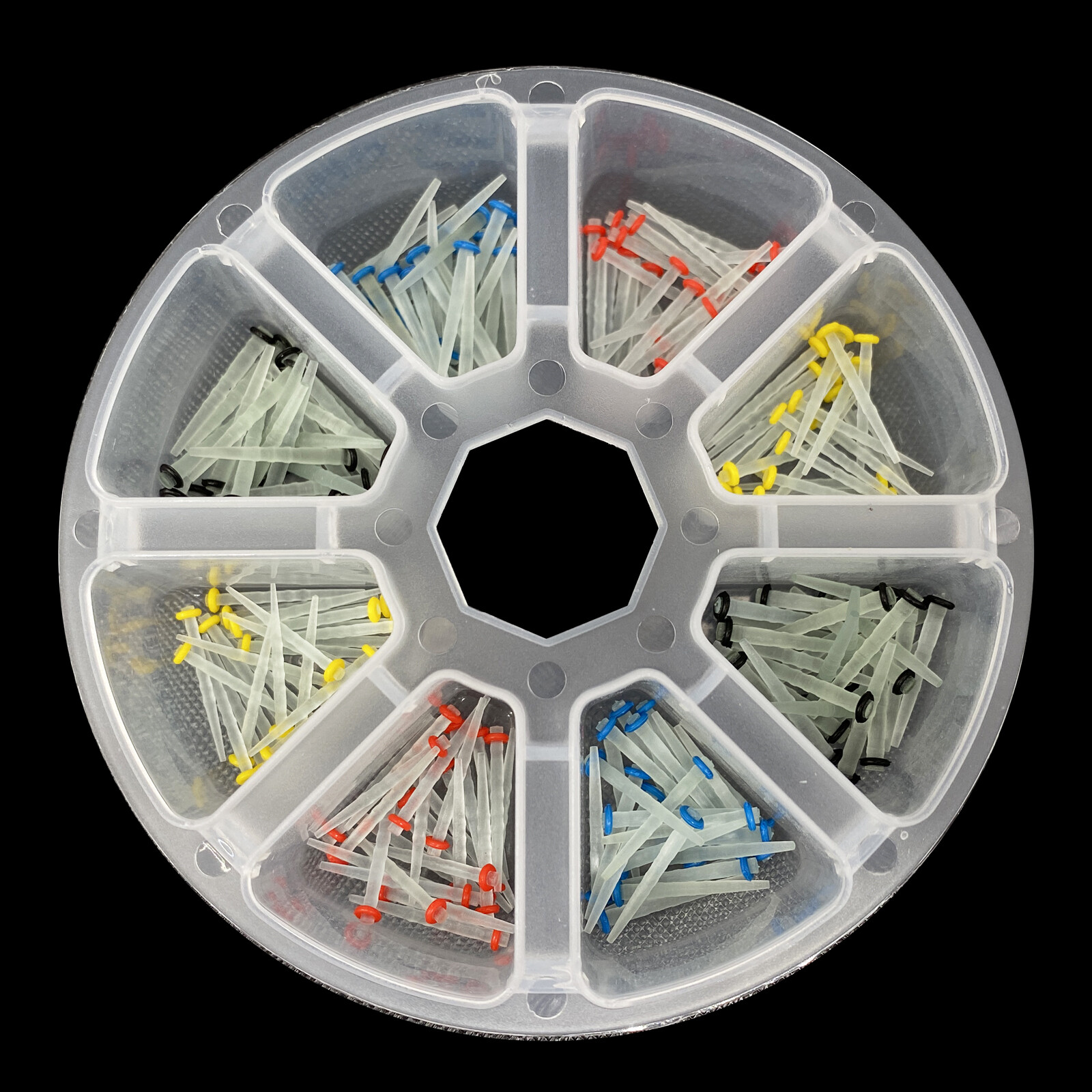 200 Pcs Dental Fiber Post Glass Quartz Teeth Restorative 1.2 1.4 1.6 1.8mm Posts