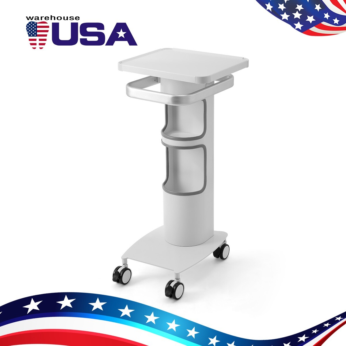 Dental Mobile Utility Cart Storage Cabinet /Intraoral Scanner /Medical Trolley