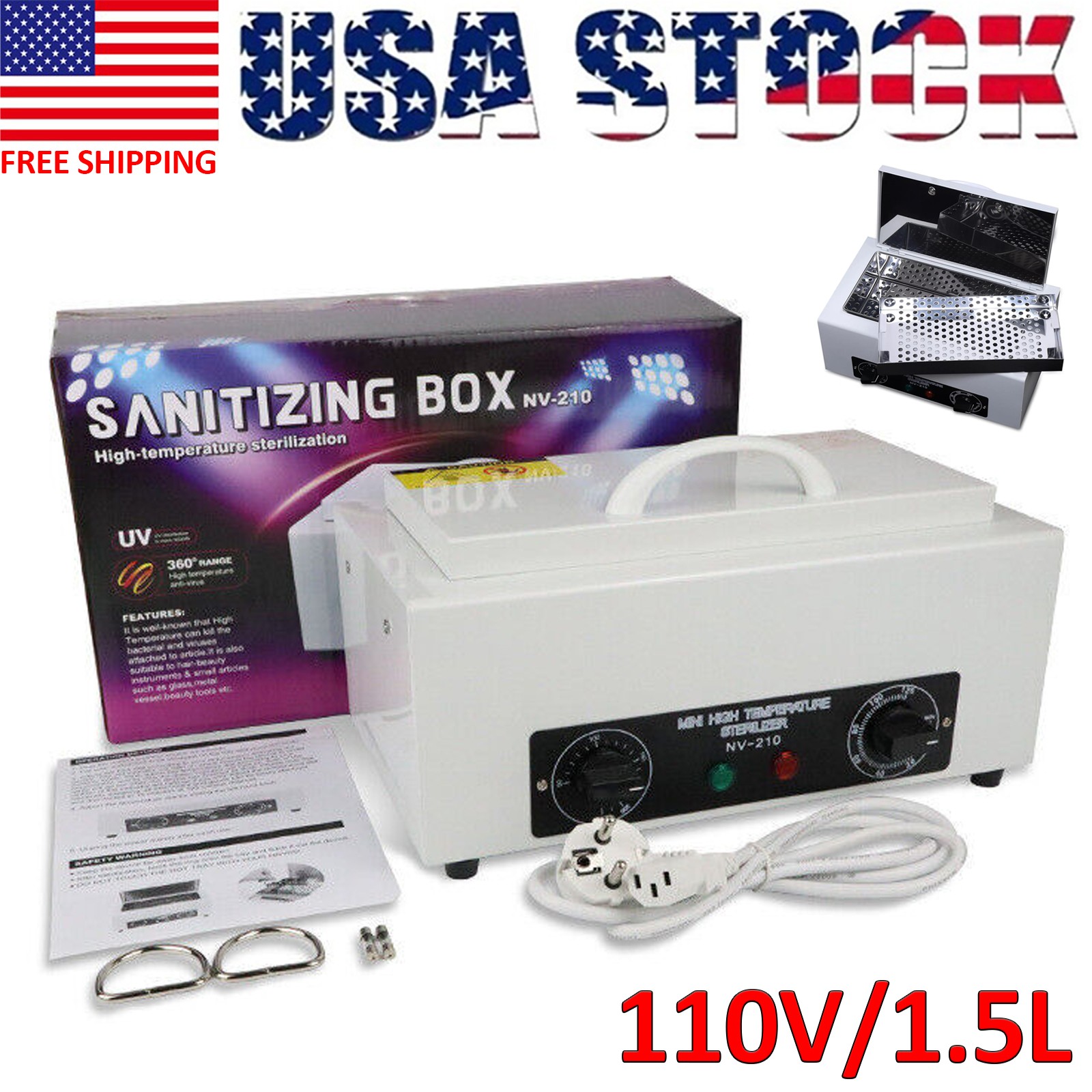 Dental Medical Dry Heat Sterilizer Autoclave Vet Tattoo Tools Sterilizer Machine