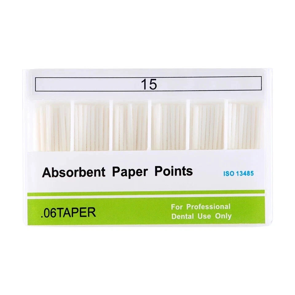 7 Size Dental Endodontic Endo Taper 0.02/0.04/0.06 Absorbent Paper Points #15-40