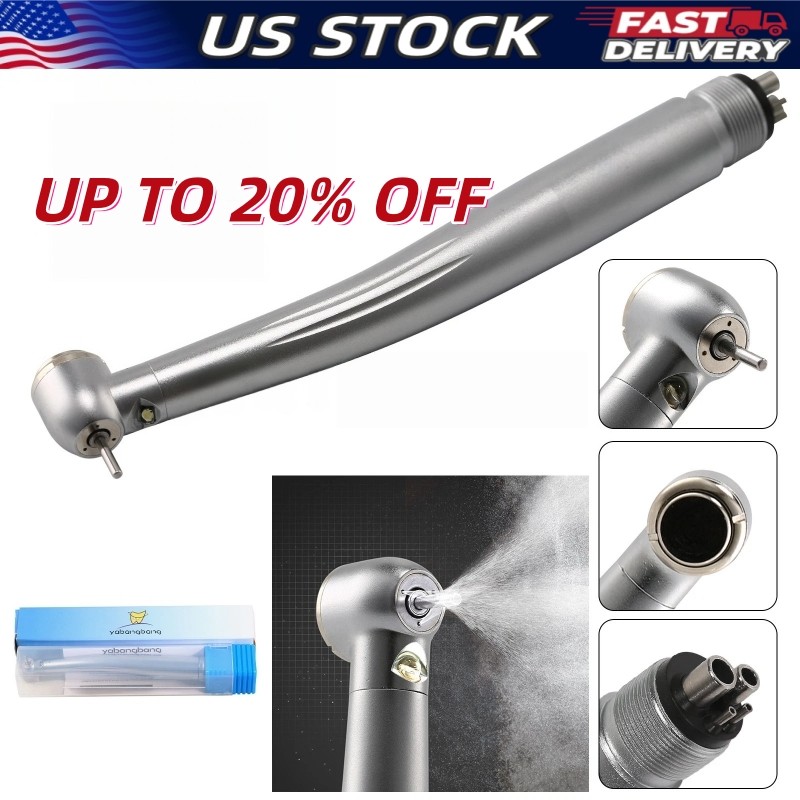 NSK Style Dental Fiber Optic LED E-generator High Speed Handpiece Turbine 4 HOLE