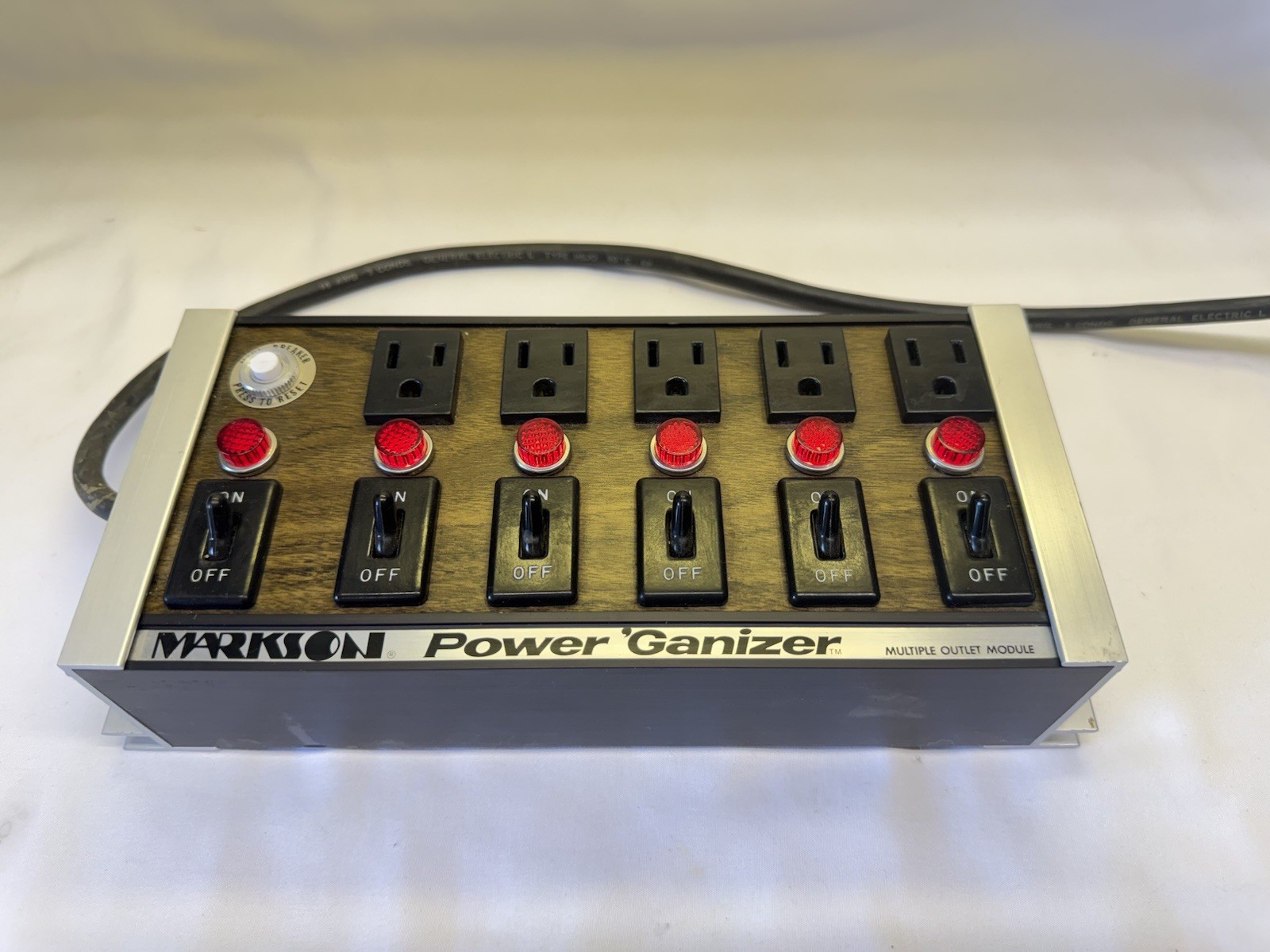 Vintage Markson Power ‘Ganizer Multiple Outlet Module Markson Science Inc.
