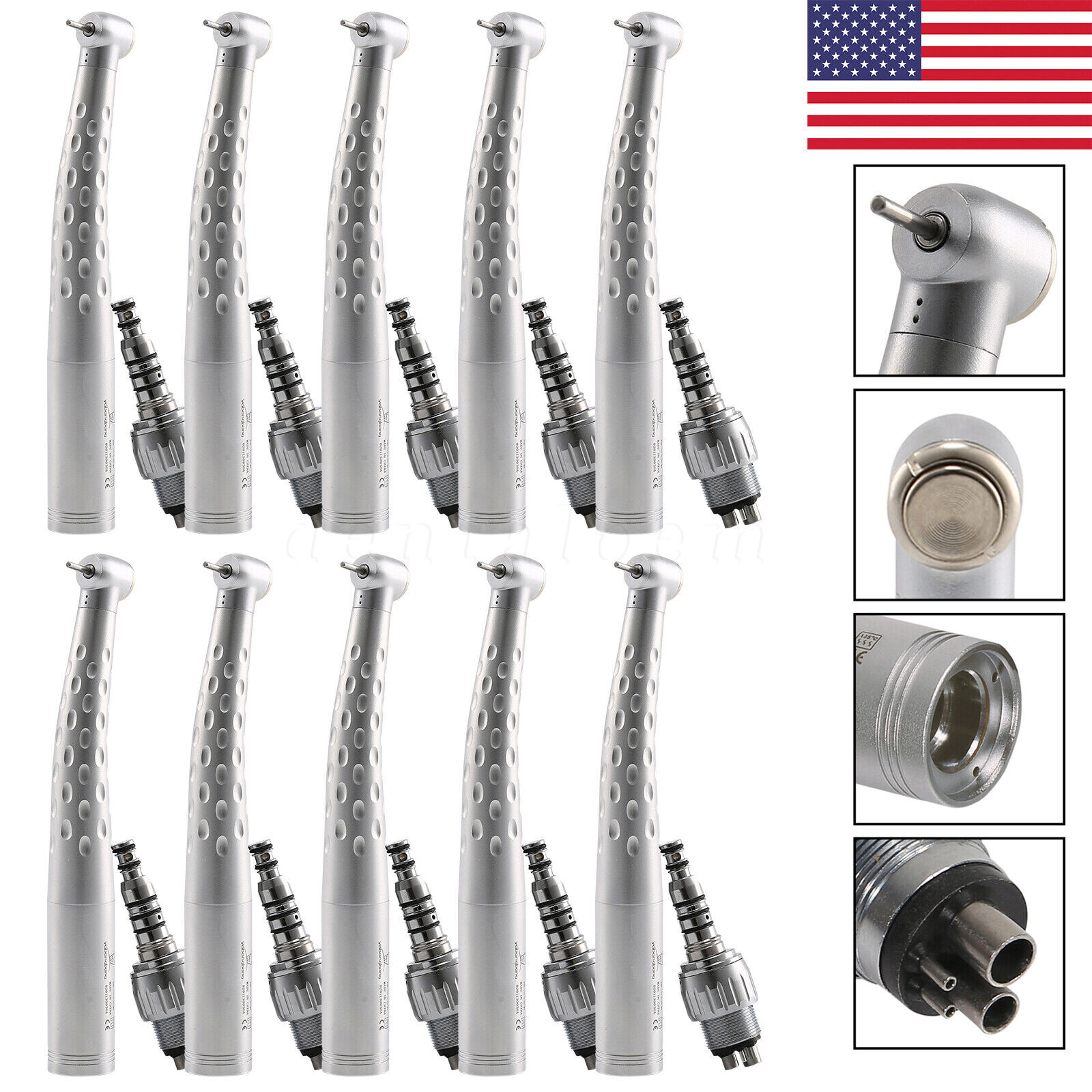 Dental High Speed Handpiece with 4 Hole Swivel Quick Coupler Coupling KaVo STYLE