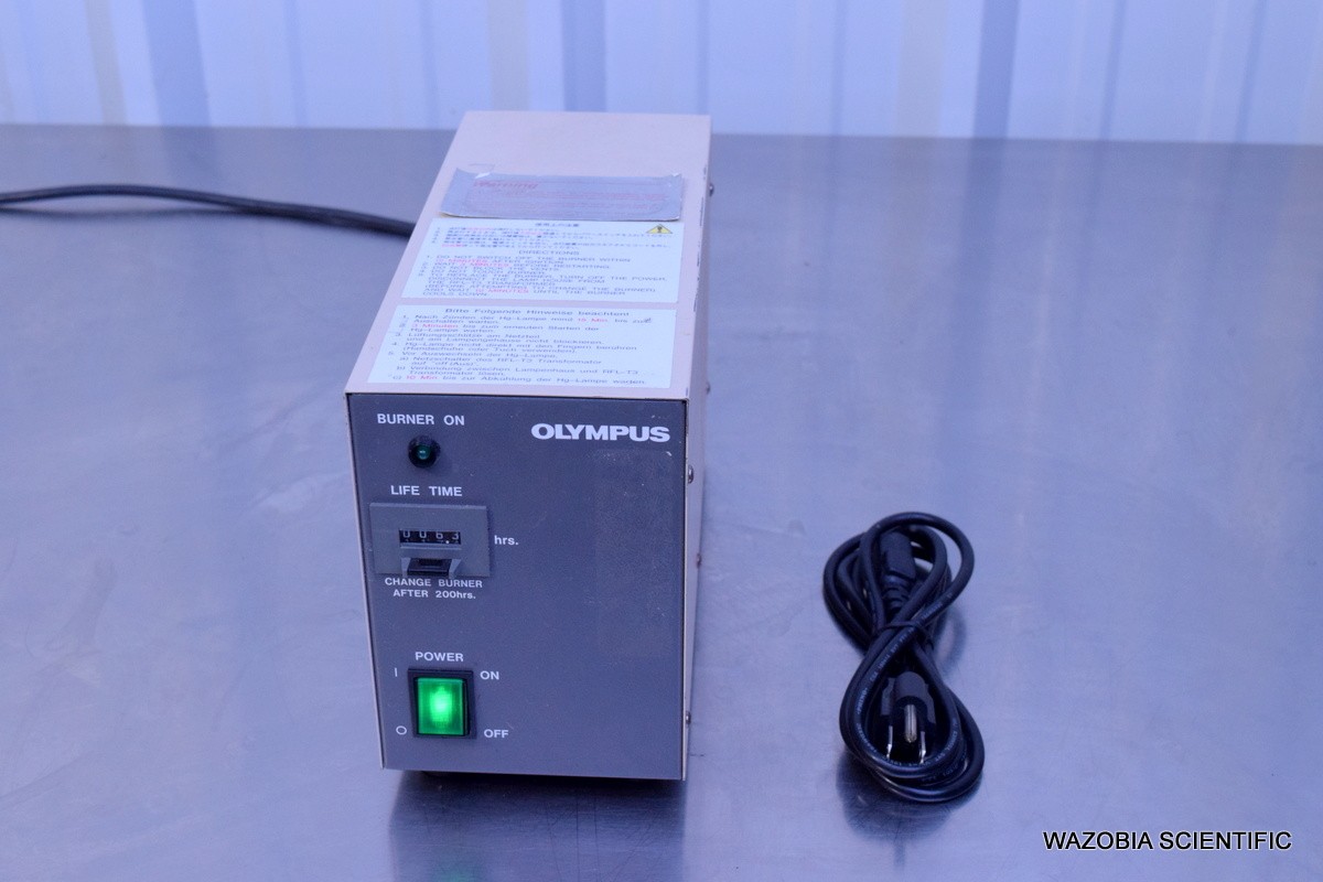 OLYMPUS MICROSCOPE BH2-RFL-T3 POWER SUPPLY FOR 100W HIGH PRESSURE MERCURY BURNER