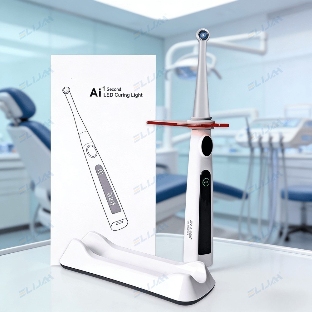 Dental Cordless LED 1S Light Cure Lamp Metal Head Curing Light 360° 4 Modes USA