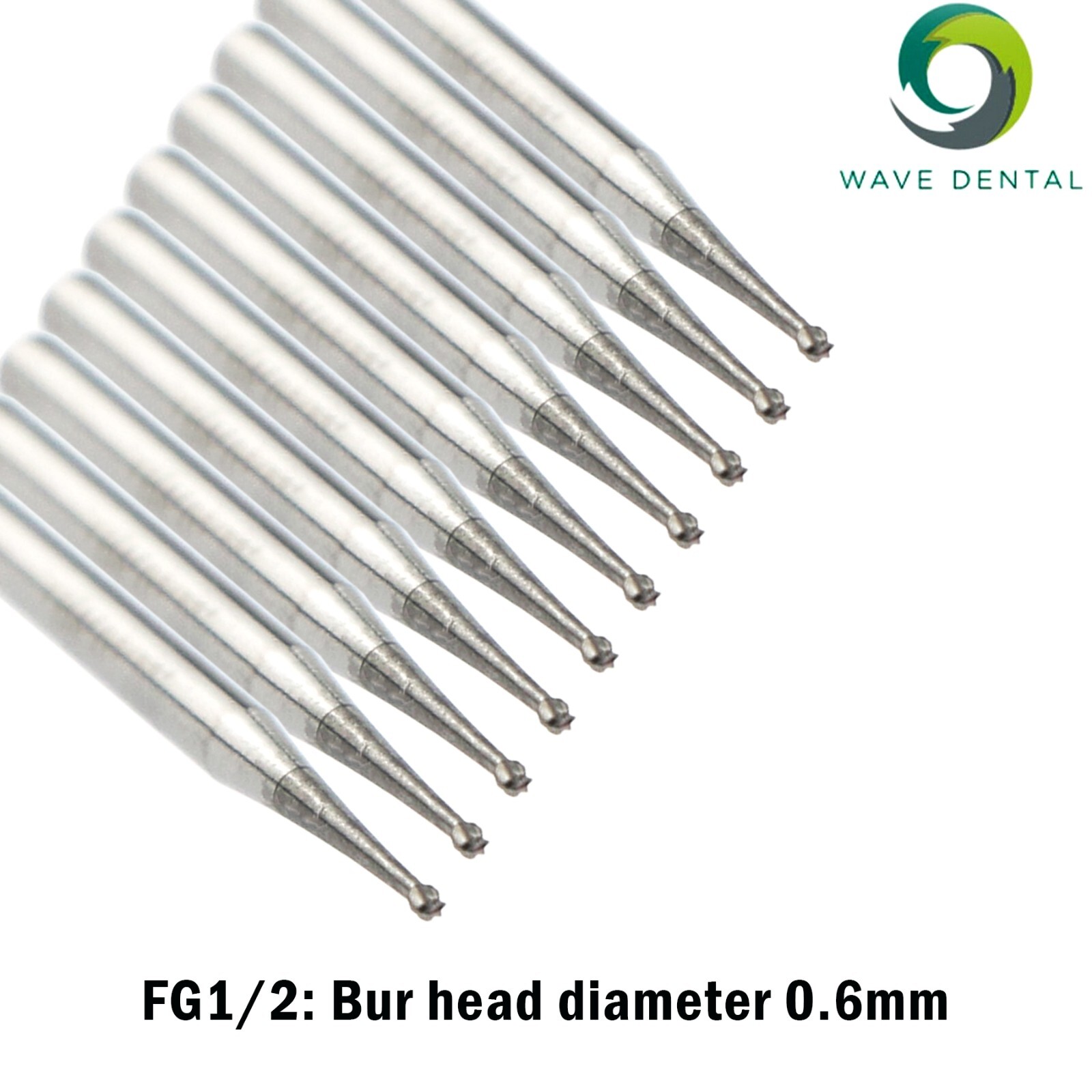 Wave Dental Tungsten Carbide Burs For High Speed Handpiece Round FG 1/4 FG8