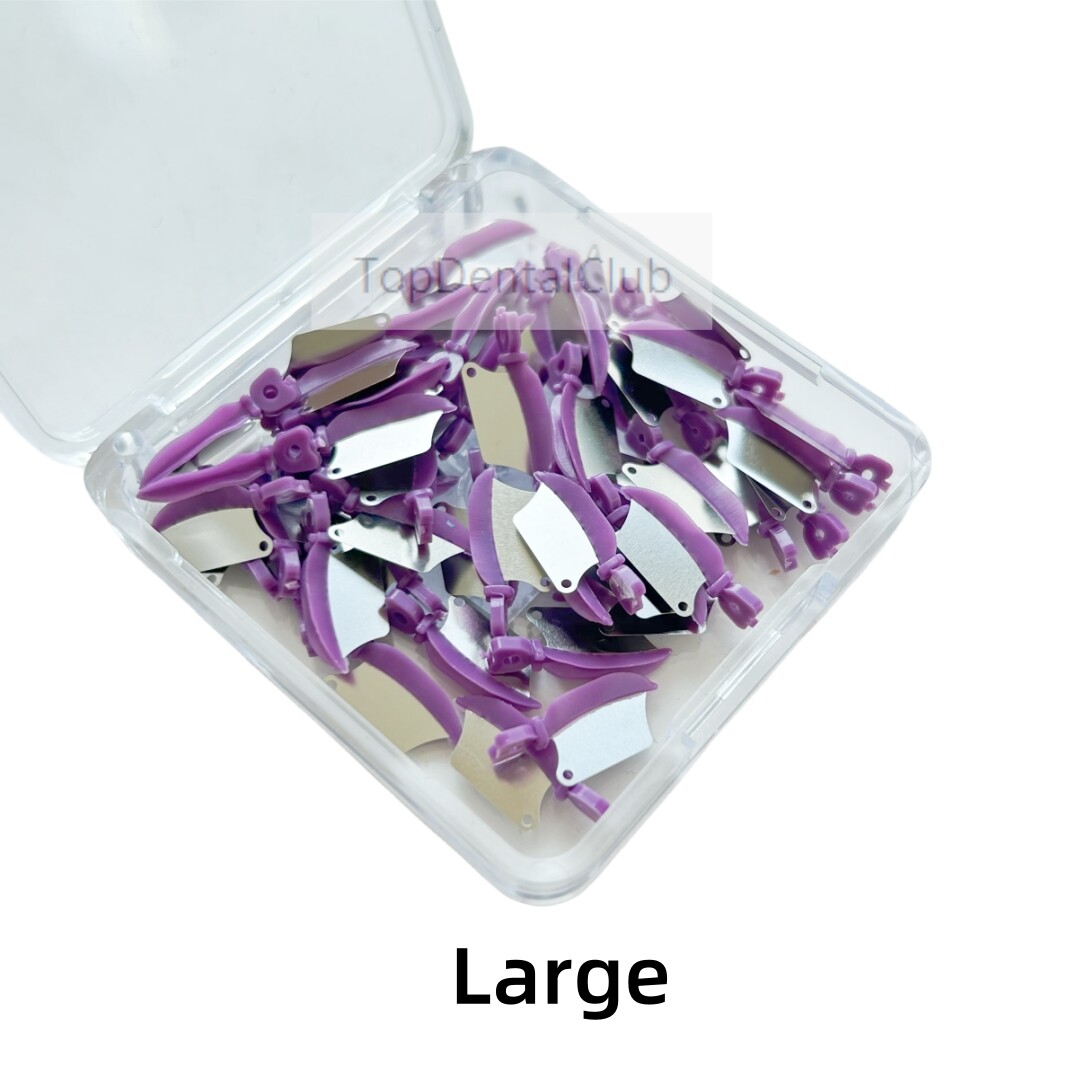 50pcs Dental Fender Interproximal Wedge Matrix Blade Guard with Metal SML 134℃