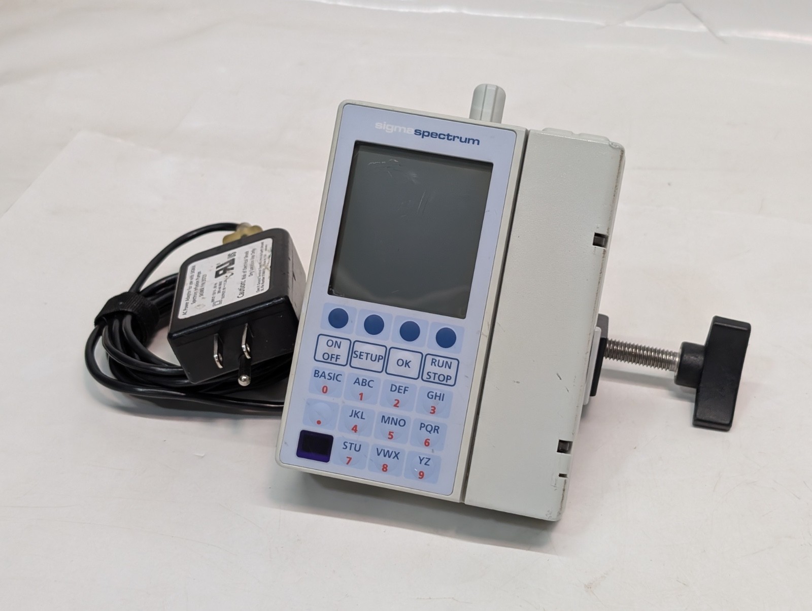 Baxter Sigma Spectrum Infusion Pump With Battery, Adapter, Mount, Single Item