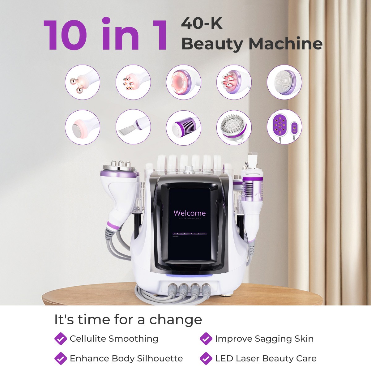 10 in 1 Beauty Machine for Body Massage Facial Care Skin Lifting Lost Weig8