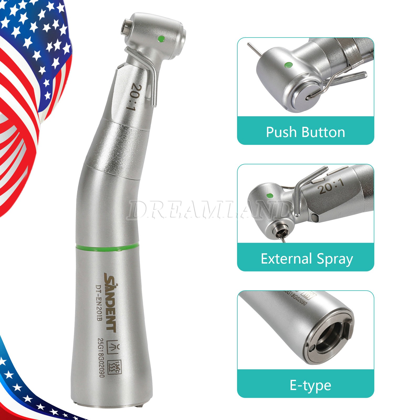 S201XL,Surgical 20:1,BRAND NEW ,1 YEAR WARRANTY, Dental Contra Angle Handpiece