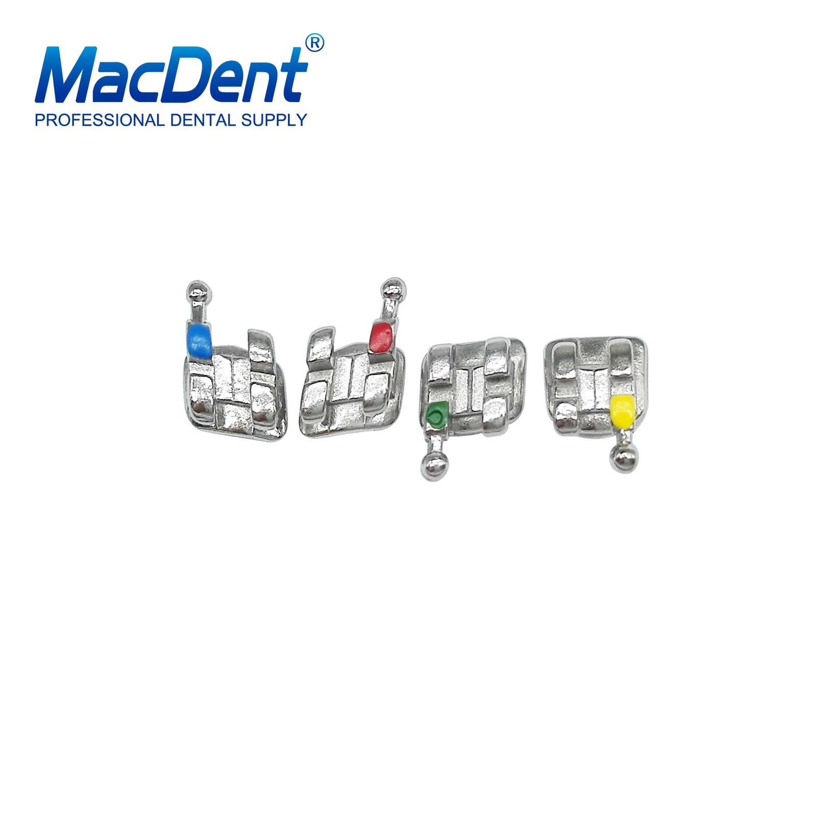 MacDent Dental Orthodontic Metal Bracket Braces / Buccal Tubes 022/018 Monoblock