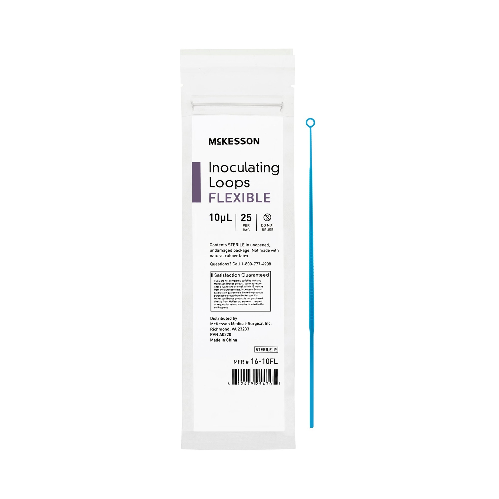 McKesson Inoculating Loop Sterile Disposable 16-10FL 25 Ct
