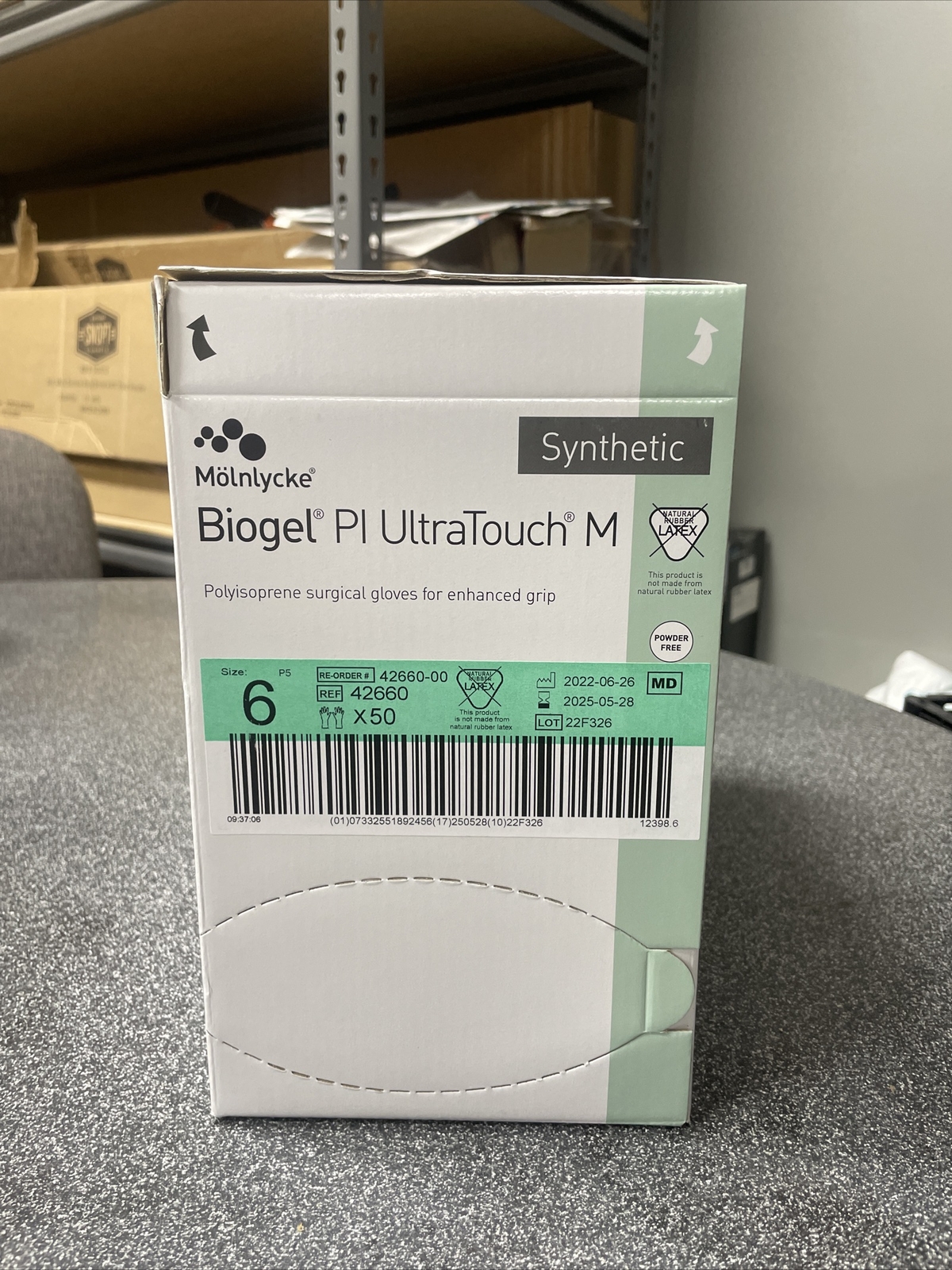 MOLNLYCKE Biogel PI UltraTouch M Polyisoprene Surgical Gloves SZ 7 50 Pair 42660
