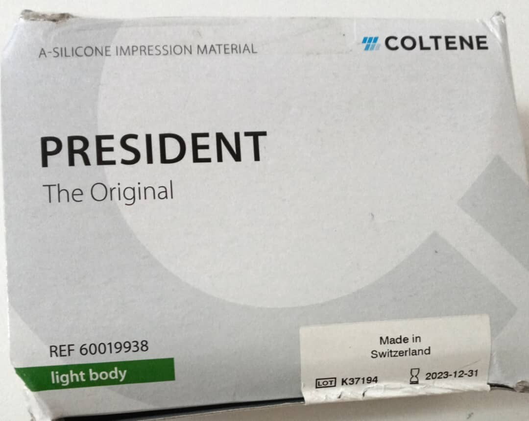 Coltene Whaledent The Original President Dental Light Body LBII (Free Ship)