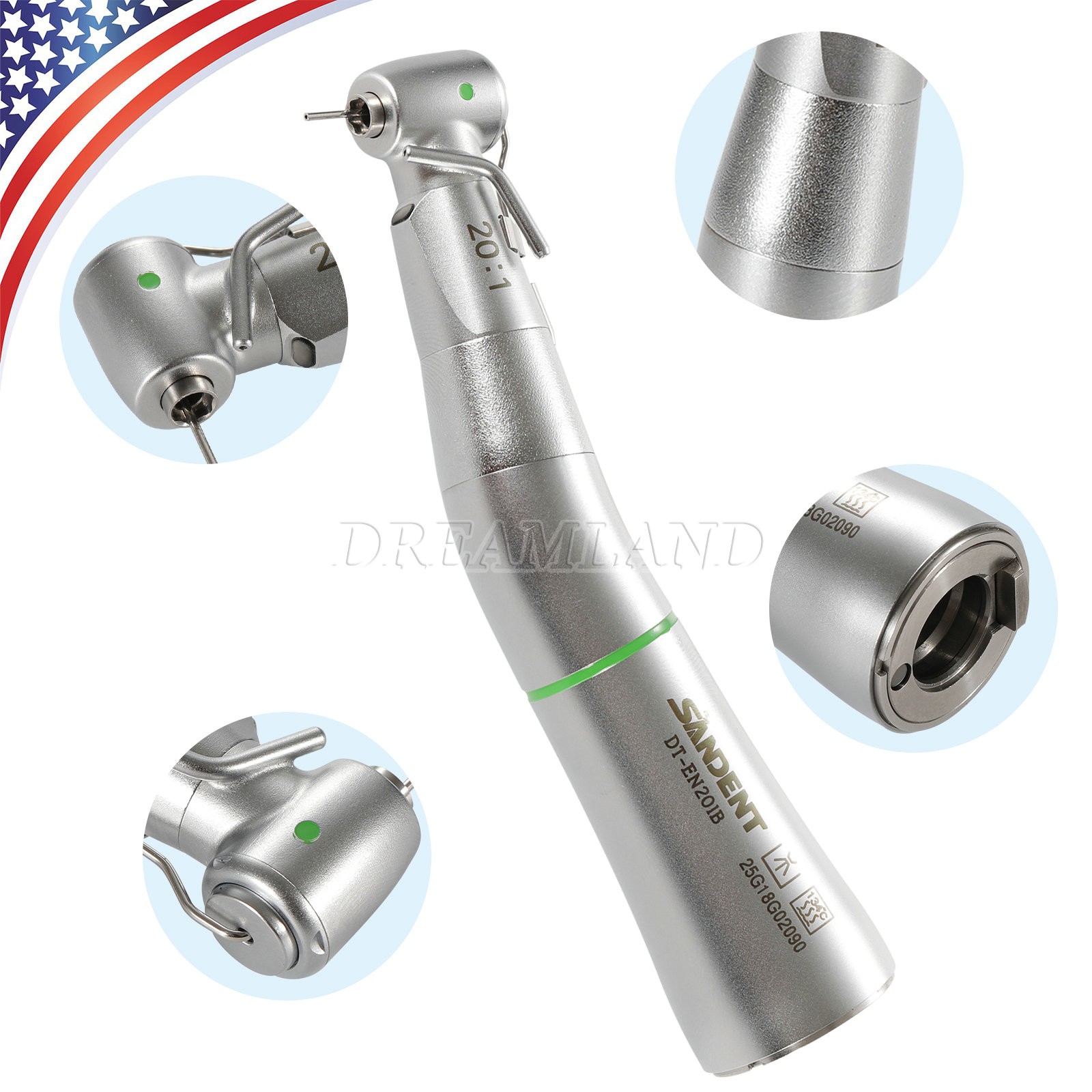 S201XL,Surgical 20:1,BRAND NEW ,1 YEAR WARRANTY, Dental Contra Angle Handpiece