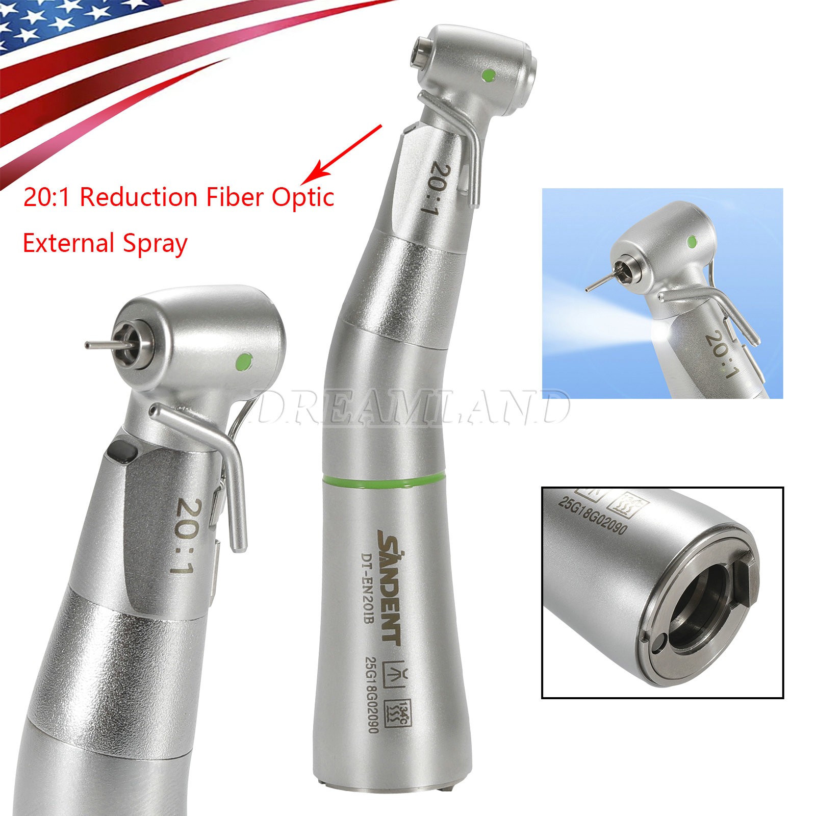 S201XL,Surgical 20:1,BRAND NEW ,1 YEAR WARRANTY, Dental Contra Angle Handpiece