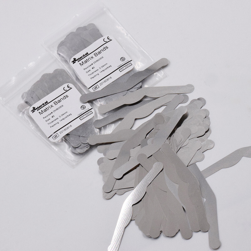 144 Pcs Dental Universal Matrix Bands Tofflemire Stainless Steel 0015″ UltraThin