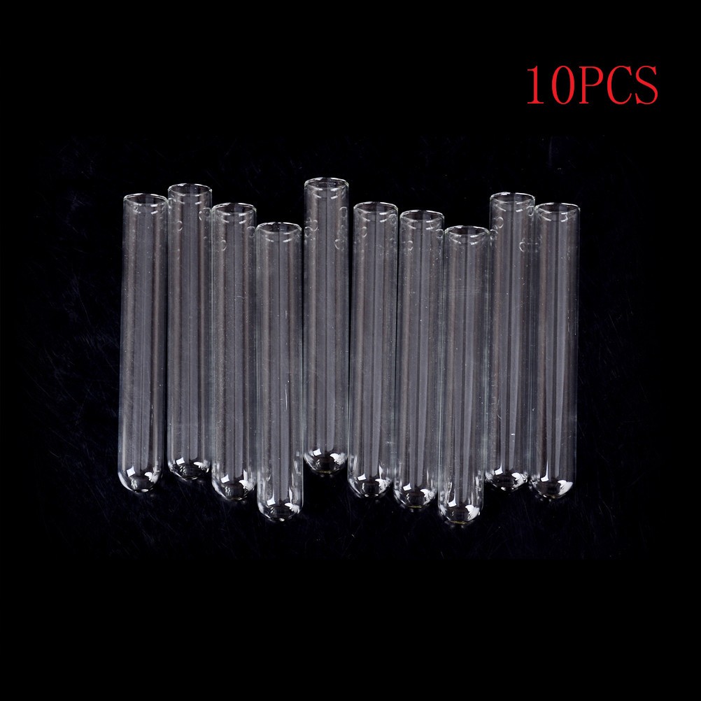 10Pcs 15*100 mm Glass Blowing Tubes 4 Inch Long Thick Wall Test TubODYCHA.sh