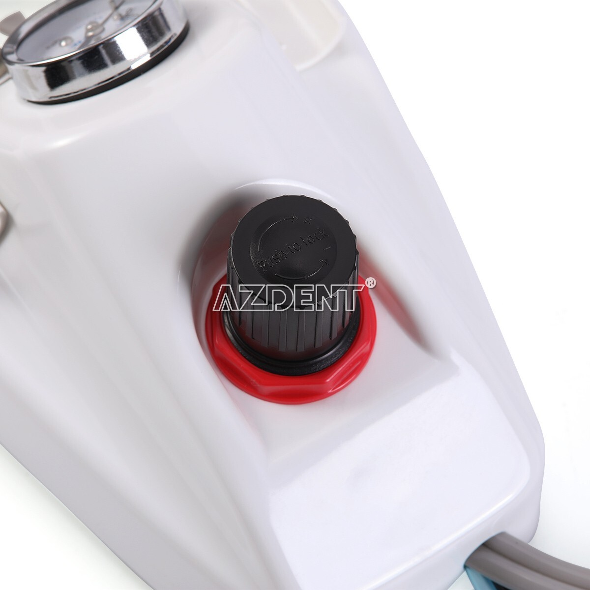 Portable Dental Turbine Unit 4 Holes 3 Way Syringe Work with Air Compressor UPS