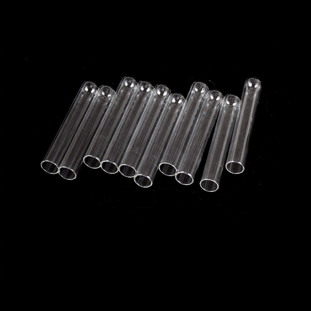 10Pcs 15*100 mm Glass Blowing Tubes 4 Inch Long Thick Wall Test TubODYCHA.sh