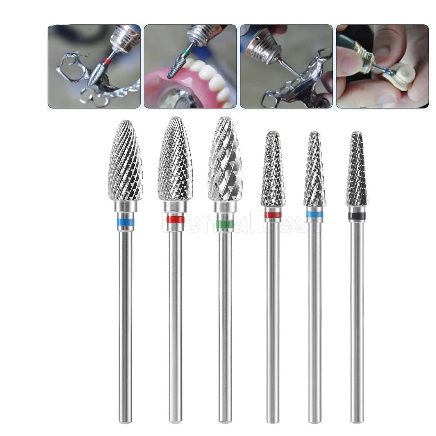 Dental Lab Low Speed Polishing Cutting Bur Tungsten Carbide Burs Steel HP 2.35mm