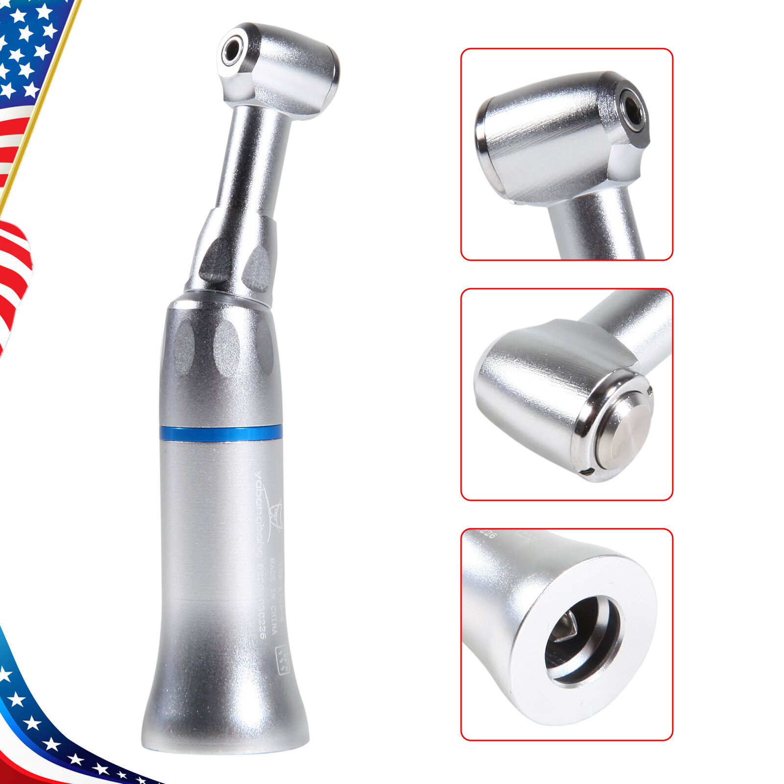 Dental Low Slow Speed Contra Angle Handpiece Push Button Fit NSK Motor YAD