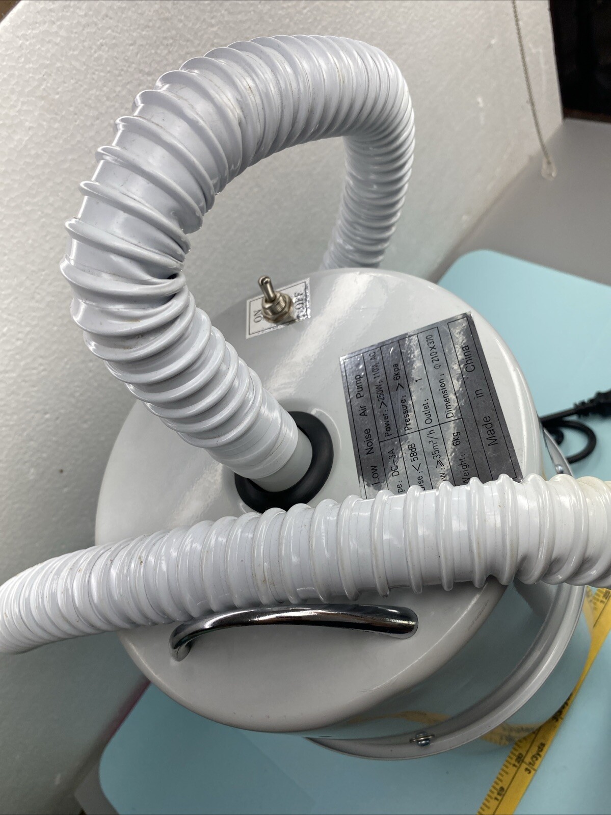 Physics Blower for Air Track, Low Noise Air Pump, Quiet Air Supply, 58db, 110V