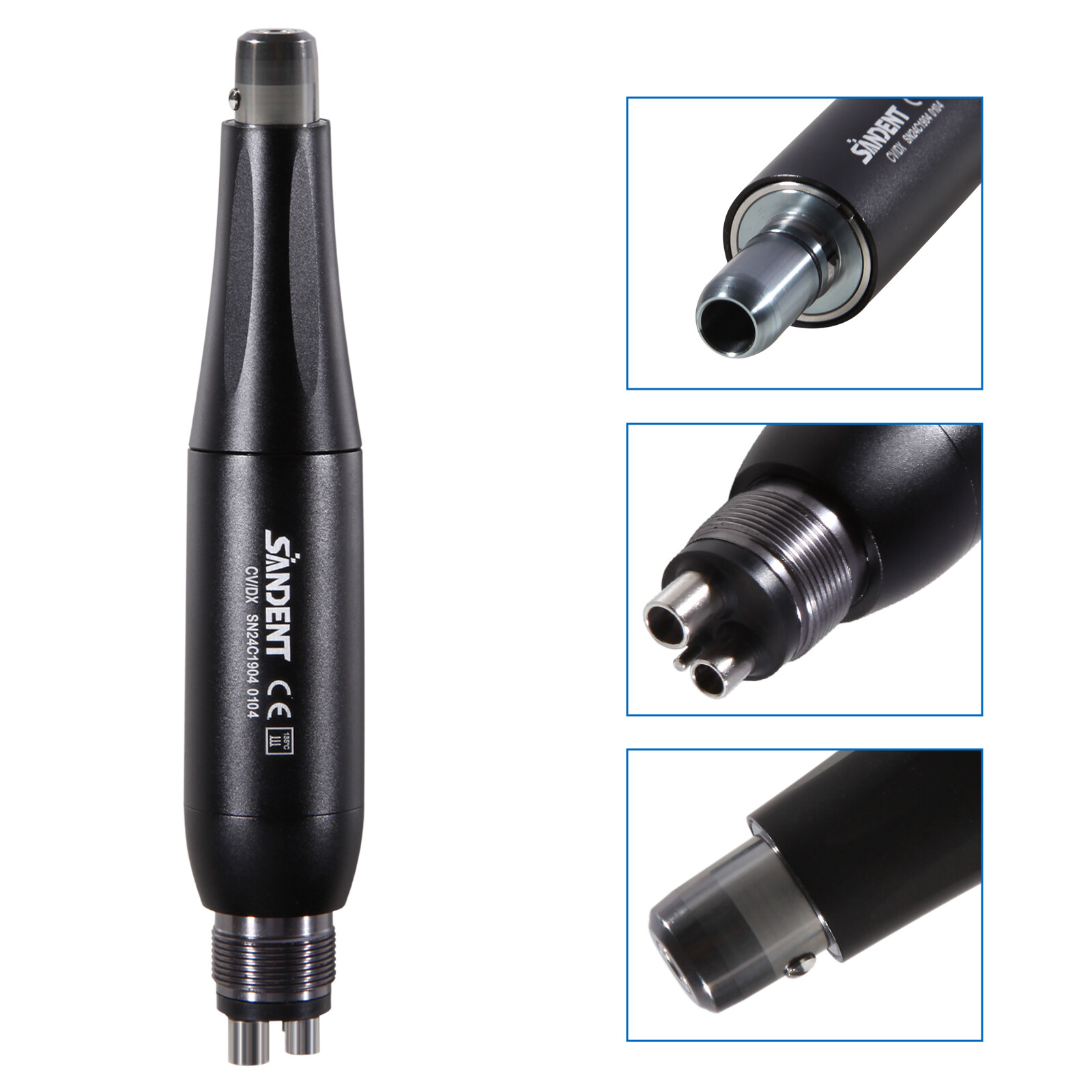 Dental Hygiene Prophy Handpiece 360° Swivel 4:1 Nose Cone Air Motor 4Holes USPS
