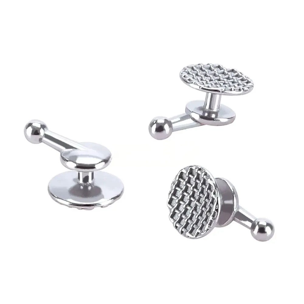 10Pcs Dental Orthodontic Bondable Lingual Buttons with Hook Round Base