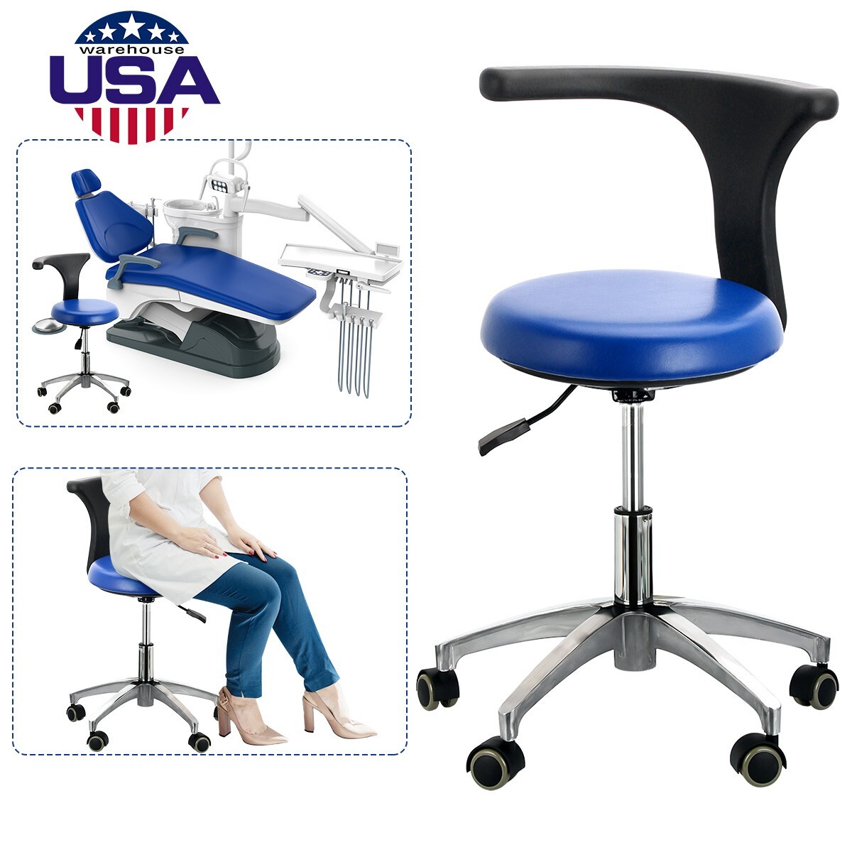 FDA Dental Unit Chair Computer Controlled DC Motor PU Hard Leather Big Sale