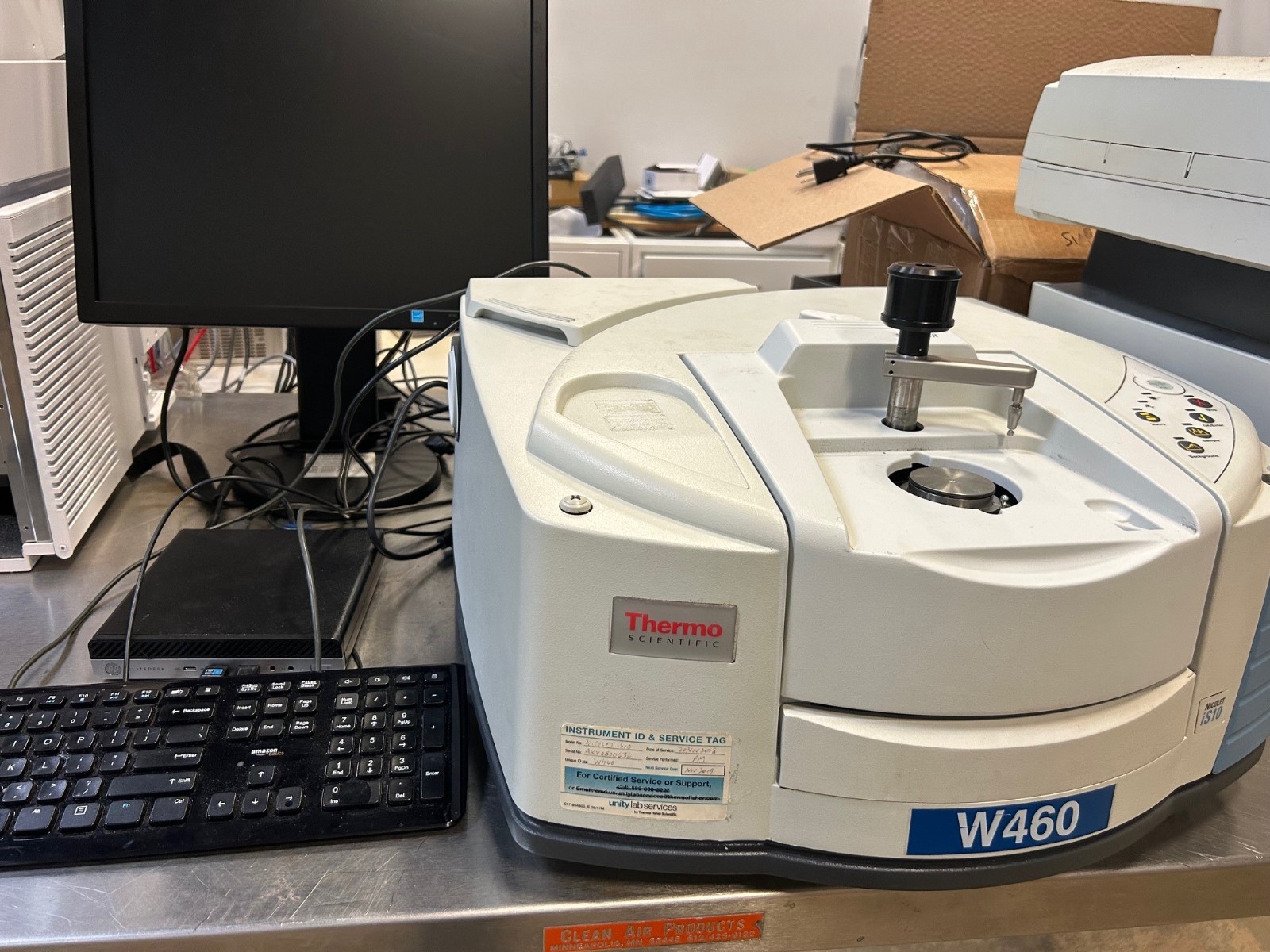 Thermo Scientific – Nicolet iS10 FTIR with computer and software loaded