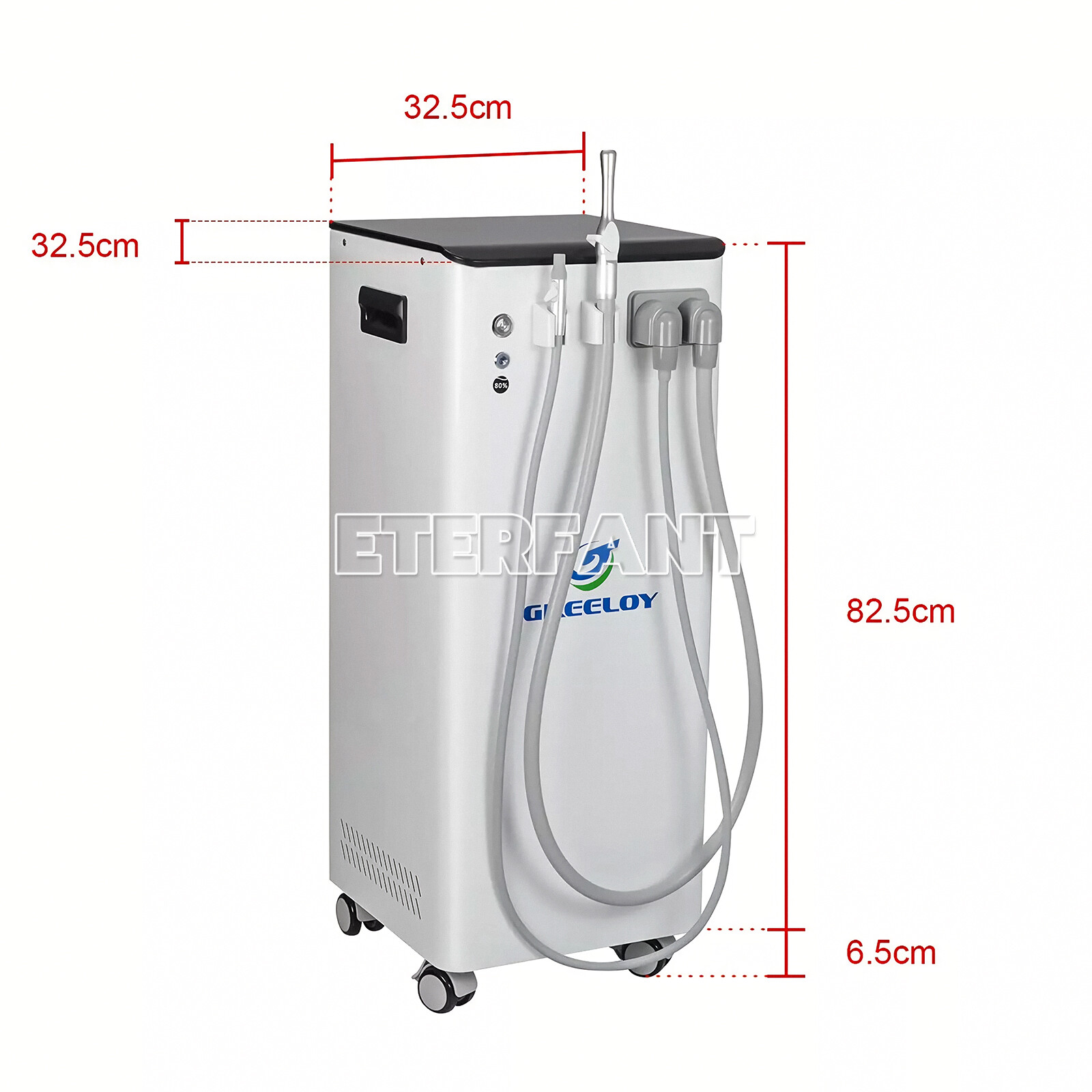 350/450/600/1300/2200L/min Dental Electric Mobile Suction Unit System Equipment