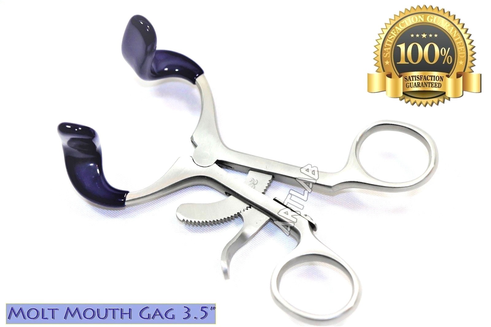 1pc NEW! O.R MOLT MOUTH GAG 3.5″ WITH SILICONE TIPS DENTAL INSTRUMENTS PREMIUM