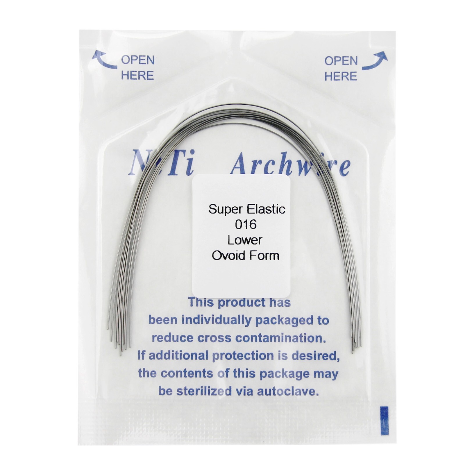 100PCS Dental Orthodontic Arch Wire Niti Super Elastic Round Rectangular Ovoid