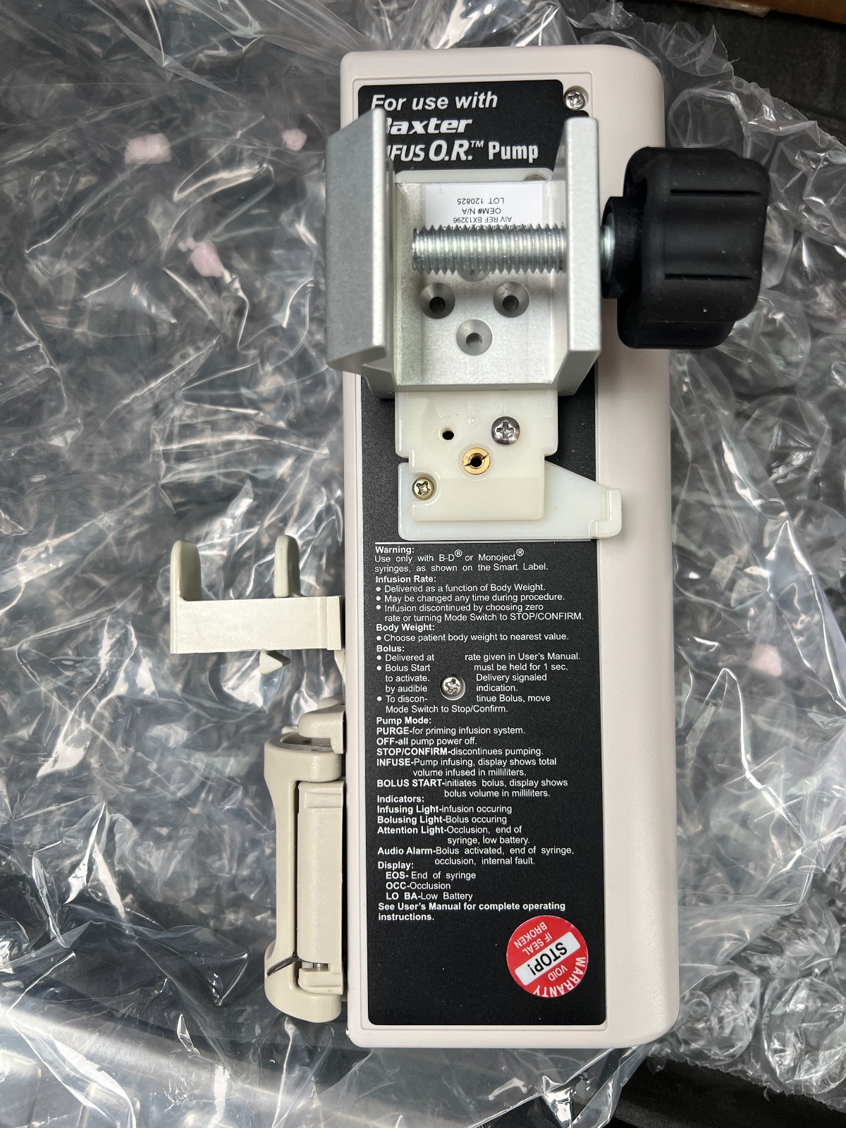 Baxter INFUS O.R. Syringe Infusion Pump 2L3100 – Professionally Refurbished