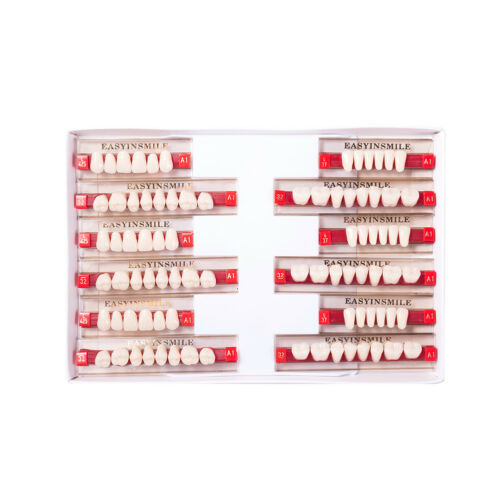 Dental False Teeth At Home Tooth Replacement Acrylic Resin Teeth Shade A1/A2/A3