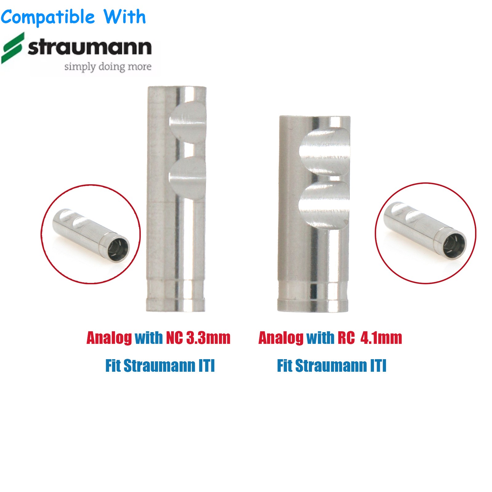 ITI Dental Abutment Healing Locator Transfer Scanbody Analog for Straumann NC/RC