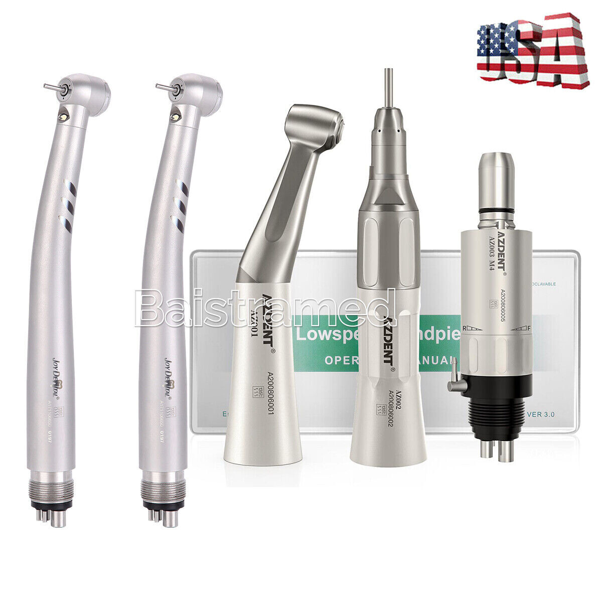 Portable Dental Mobile Delivery Unit System Air Compressor /Handpiece 4Holes